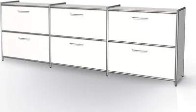 Zdjęcie produktu dla ARTLINE kredens szafka na dokumenty szafka biurowa biały