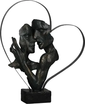 Produktbild von Casablanca by Gilde Dekofigur Skulptur Essential antik-bronzefarben H. 37 cm,89312