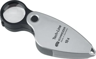 Produktbild von Schweizer Einschlaglupe Tech-Line Vergrößerung 10x Linsen-Durchmesser 22,8mm - 9610