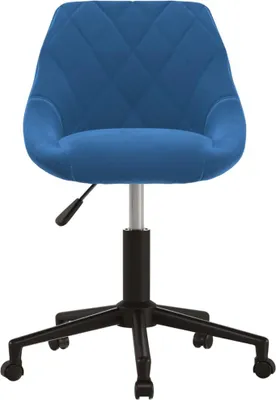Produktbild von vidaXL Esszimmerstuhl Drehbar Blau Samt