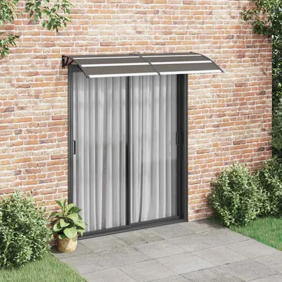 Productafbeelding van Maison Exclusive - Overkapping, zwart, 200x75 cm, polycarbonaat