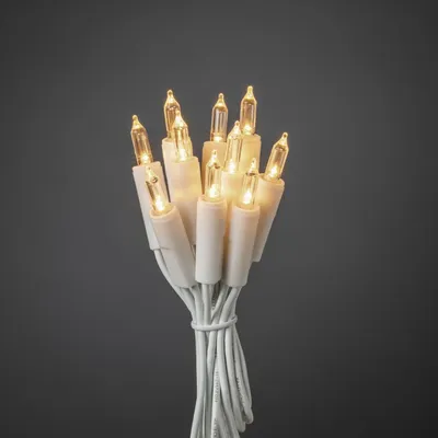 Produktbild von Konstsmide LED Lichterkette, 10 Lampen, LED, Warmweiß, Drinnen, Weiß, Kunststoff