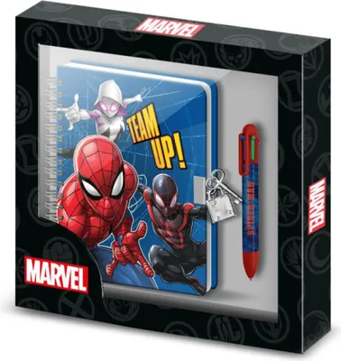 Produktbild von Karactermania Spiderman Set Notizbuch A5+stift 24x23x2.5 Cm Rot  Rot One Size