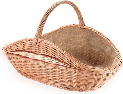 Image de Panier à bûches en bois, panier à bûches en osier, jute de différentes couleurs, jute collée