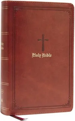 Obrázek produktu pro KJV Holy Bible: Large Print Single-Column with 43,000 End-Of-Verse Cross References, Brown Leathersoft, Personal Size, Red Letter, Comfort Print: King James Version