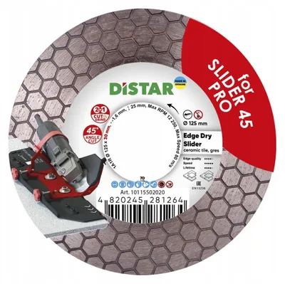 Produktbild von Distar EDGE DRY SLIDER PRO Diamanttrennscheibe 125mm Keramik