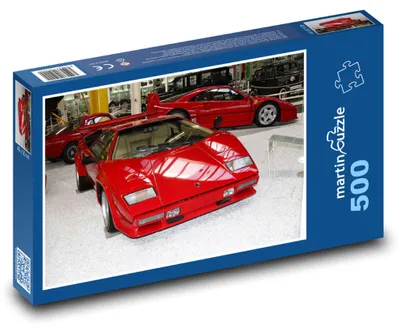 Obrázok produktu pre Puzzle 500 Červené športové auto v múzeu - martinpuzzle