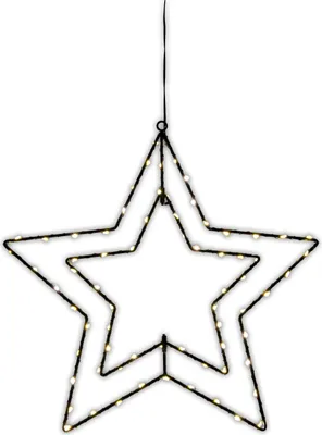 Produktbild von Näve Leuchten LED Weihnachtsartikel STERN mit LED Platine LED Weihnachtsartikel STERN mit LED Platine LED Outdoor Weihnachtsleuchte "Stern" Ø: 40 cm, Weihnachtsdeko im Landhaus Stil, aus Metall und Kunststoff in warmweiß, 40 cm hoch, Ø 40 cm, mit LED Platine – für Innenräume – Netzbetrieb