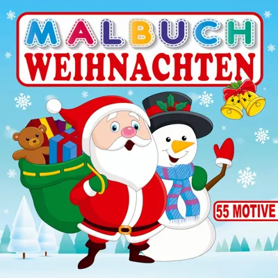Produktbild von Malbuch Weihnachten 55 Motive
