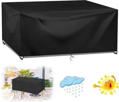 Immagine prodotto di Casette da giardino impermeabili - Proteggono i vostri mobili da esterno - Poliestere Oxford - 170 x 170 x 70 cm - Nero