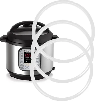 Produktbild von 3er-Pack Silikon-Dichtungsringe für Instant Pot 3 Qt, Ersatzdichtung für Instant Pot 3 Qt, lebensmittelechte Silikon-Dichtungsringe