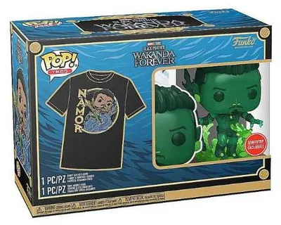 Obrázok produktu pre Funko Pop! Marvel: Black Panther – Wakanda Forever – Namor Pop a tričko – exkluzívne v Gamestop, veľkosť XL