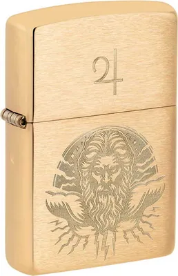 Zdjęcie produktu dla Zapalniczka Zippo God Jupiter 60007355 Brushed Brass z grawerem laserowym