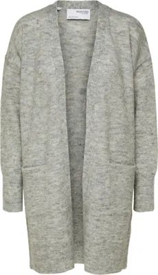 Produktbild von SELECTED FEMME Lange Strickjacke mit Taschen Open Stretch Casual Cardigan SLFLULU Größe: L