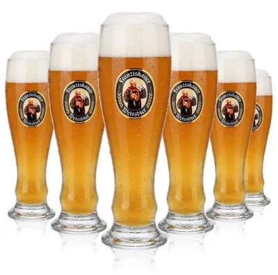 Produktbild von 6x Franziskaner Bier Glas Biergläser Weizenbierglas 0,5l Weißbierglas Rastal