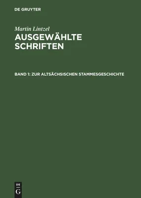 Produktbild von Zur altsächsischen Stammesgeschichte