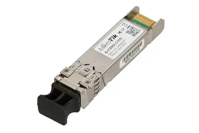 Produktbild von Mikrotik S+C55DLC10D, Faseroptik, 10000 Mbit/s, SFP+, LC, CWDM, 1550 nm
