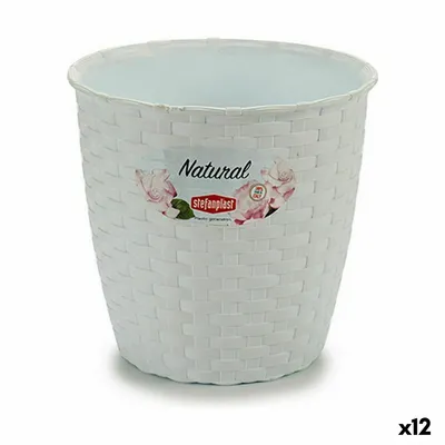 Obrázek produktu pro Stefanplast květináč bílý plast 14 x 13 x 14 cm (12 kusů)