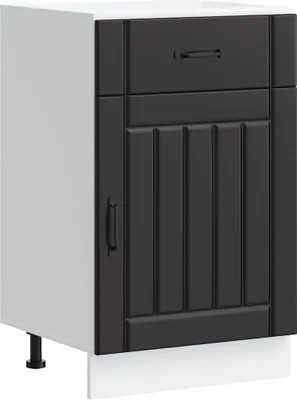 Produktbild von vidaXL Küchen-Unterschrank Lucca Schwarz Holzwerkstoff