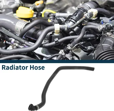 Image de Tuyau De Radiateur Tuyau De Chauffage No.64218377699 Pour Bmw 745I Base 4.4L 2002-2005 Tuyau De Chauffage En Caoutchouc Noir 1 Pc