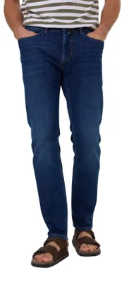 Produktbild von Pierre Cardin Baumwolljeans blau einfarbig normale Passform