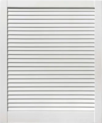 Produktbild von ben+camilla.com geschlossene Lamellentür 71,7x59,4cm weiß PREMIUM LACKIERT Massivholz Kiefer