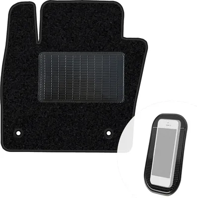 Image de moto-MOLTICO tapis de sol conducteur voiture velours côté conducteur tapis de voiture noir tapis conducteur 1 pièce adapté à Audi S3 I 1996-2003