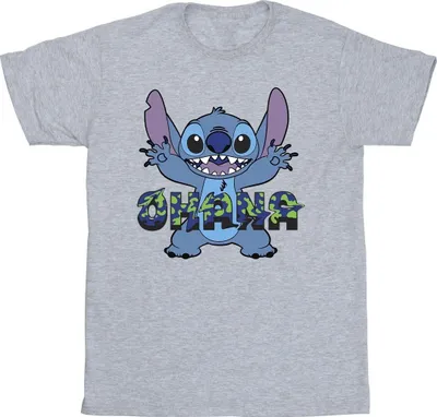 Produktbild von Disney - "Ohana" T-Shirt für Herren BI33446 (L) (Grau)