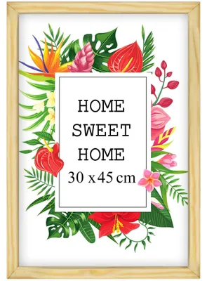 Produktbild von MG Design Natural Bilderrahmen 30 x 45 cm - Aus echtem Holz mit Acrylglas, zum Aufhängen & Aufstellen, für Fotos, Poster & Puzzle