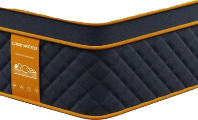 Immagine prodotto di Materasso, nucleo a molle insacchettate, memory foam, nero, 120x200x25CM