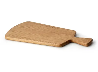 Produktbild von Continenta Schneidebrett, mit Griff, Servierbrett, Küchenbrett, Holzbrett, Eichenholz, 41.5 x 22.5 cm, 4108
