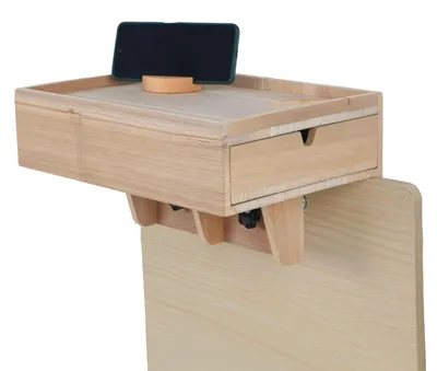 Immagine prodotto di Comodino sospeso con cassetti - Design minimalista per letti a castello