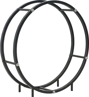 Produktbild von Brennholzregal Schwarz 70 x 20 x 70 cm Stahl