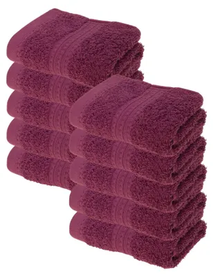 Produktbild von Julie Julsen BIO Gästetuch 10er Set 30x50 Lila