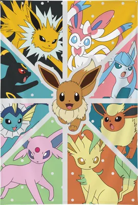 Immagine prodotto di WallScroll - Pokémon Eevee trasformazione 125x85cm