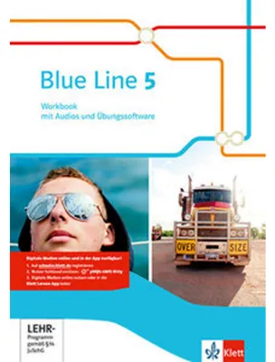 Produktbild von Blue Line Workbook mit Audios und Übungssoftware 9. Schuljahr. Ausgabe 2014