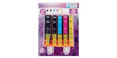 Produktbild von UNITED OFFICE® Druckerpatronen Canon Multipack 5er