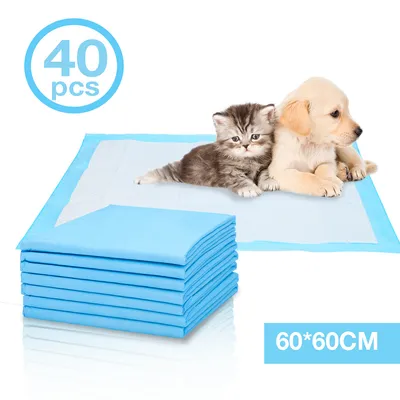 Produktbild von Wolketon 40 Stueck Welpenunterlage Hunde-Pads Training Pads saugstark Welpentoilett Katzen Hundeklo