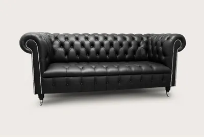 Produktbild von Chesterfield 3 Sitzer Design Couch Sofa Polster Sitz Leder Stoff Luxus Couchen