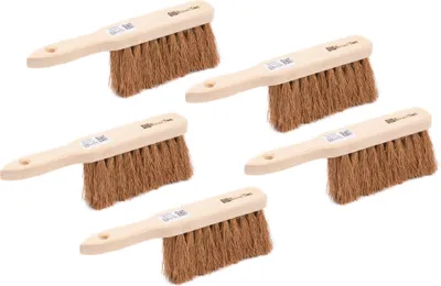 Produktbild von BawiTec Handfeger 5 Stück Handwerker Set Kokos Handbesen 28cm Feger Naturfaser