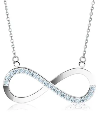 Image de Collier pour homme avec pendentif infini en acier inoxydable