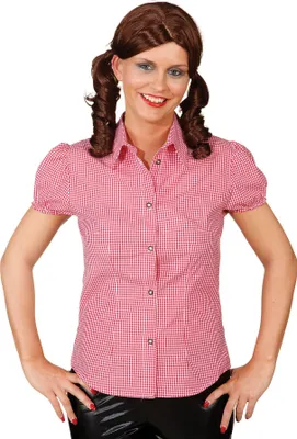Produktbild von Bluse rot-weiß kariert, Größe:46