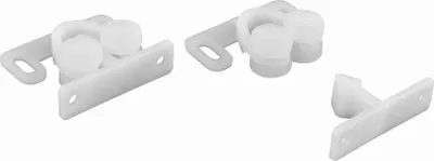 Obrázek produktu pro Walteco Západka, plast, bílý Množství: 2 ks