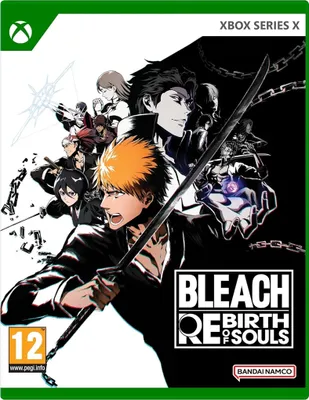 The image is a video game box art for 'BLEACH: Birth of Souls' on Xbox Series X, featuring multiple anime characters.