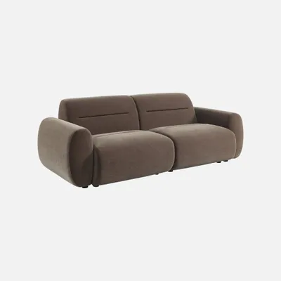 Produktbild von sweeek - 3-Sitzer Sofa mit Stoffbezug - Taupe