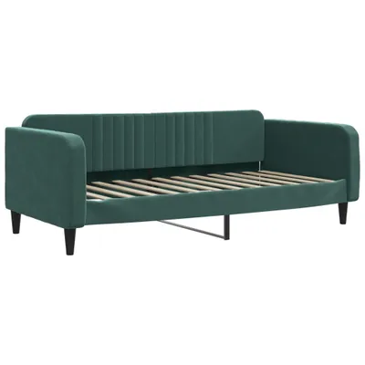 Obrázok produktu pre Denná posteľ tmavozelená 90x200 cm zamat