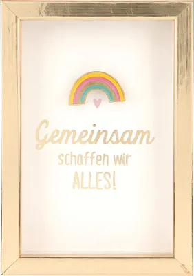 Produktbild von Depesche Komplimente im Bilderrahmen, klein : Gemeinsam schaffen wir ALLES! Komplimente im Bilderrahmen, klein: Gemeinsam schaffen wir ALLES!