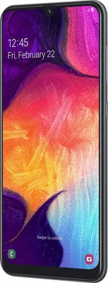 Produktbild von Samsung Galaxy A50 SM-A505FN/DS 128 GB Smartphone - 16,3 cm (6,4 Zoll) Super AMOLED Full HD Plus 2340 x 1080 - Cortex A73Quad-Core 2,30 GHz + Cortex A53 Quad-Core 1,70 GHz - 4 GB RAM - Android 9.0 Pie - 4G - Schwarz - Bar - 2 SIM Support - kein SIM-Lock - Front Camera: 25 Megapixel - Rear Camera: 25 Megapixel / 5 Megapixel / 8 Megapixel - 4000 mAh Akku - Near Field Kommunikation