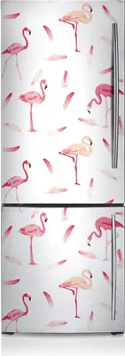 Produktbild von Magnetfolie Magnete Küche Kühlschrank Dekoration 60x190 cm - Flamingo