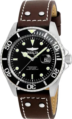 Produktbild von Invicta Pro Diver 22069 Herren Uhr - Quartz Bewegung - Edelstahl mit schwarzem Zifferblatt - 43 mm